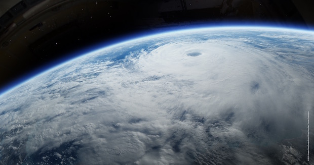 satellit view of a hurricane